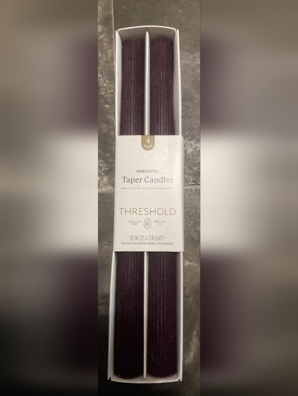 Threshold Plum Taper Candles - Deep Purple Set